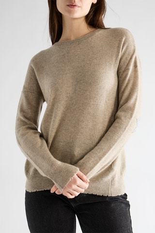 Pull en cachemire - Beige chiné