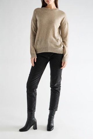 Pull en cachemire - Beige chiné