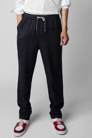 Pantalon en lin - Noir