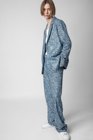 Pantalon en soie - Ciel