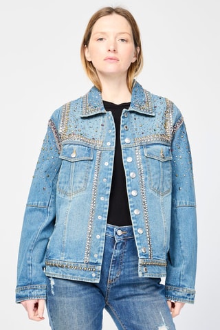 Veste en jean - Bleu marine