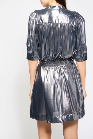 Robe patineuse en laine - Argenté