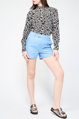 Short en lin - Ciel chiné