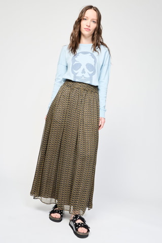 Jupe longue taille haute - Noir