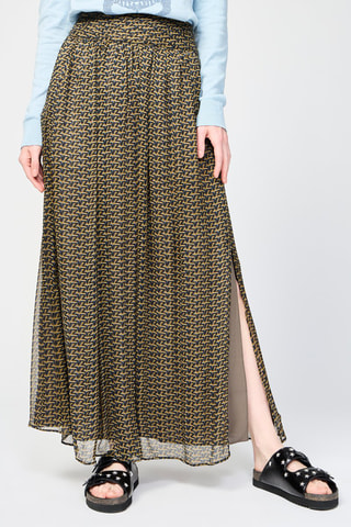 Jupe longue taille haute - Noir