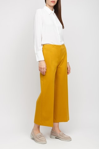 Pantalon wide legs - Moutarde