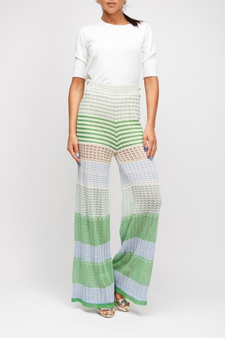 Pantalon taille haute - Vert