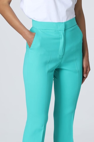 Pantalon taille haute - Turquoise