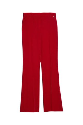 Pantalon droit - Rouge