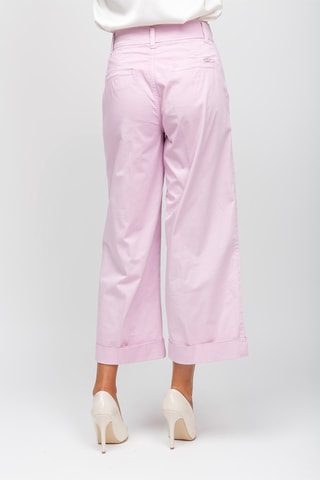 Pantalon flare 7/8 taille haute - Rose