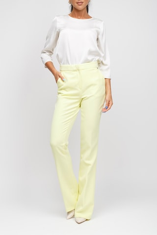 Pantalon taille haute - Jaune