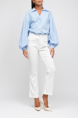 Pantalon bootcut - Blanc