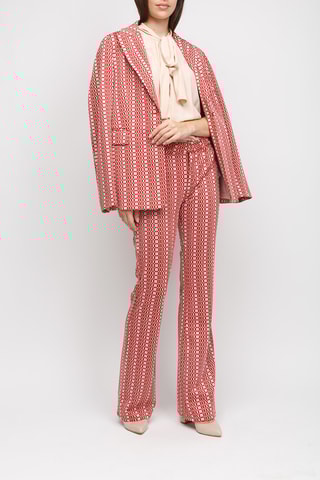 Pantalon regular - Rouge