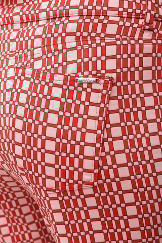 Pantalon regular - Rouge