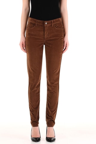 Jean taille haute - Marron