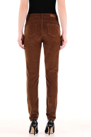 Jean taille haute - Marron