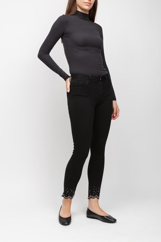 Jean taille haute - Noir