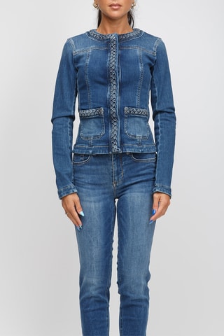 Veste en jean - Bleu foncé
