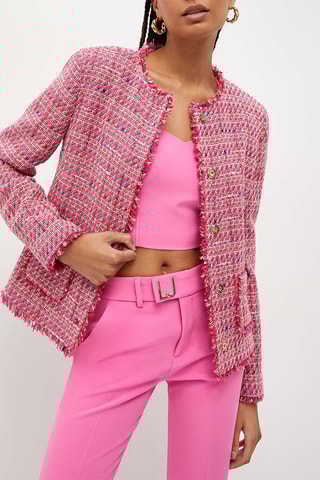 Veste en tweed - Rose