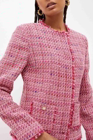 Veste en tweed - Rose