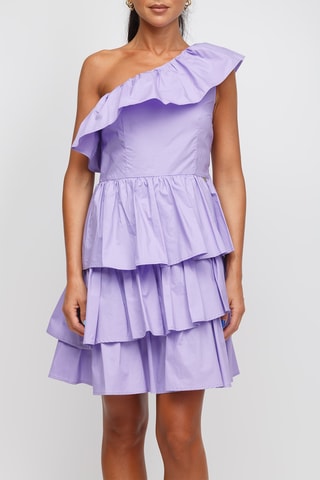 Robe volantée - Violet