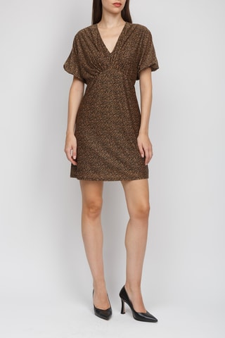 Robe - Marron et noir