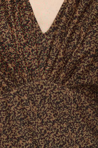 Robe - Marron et noir