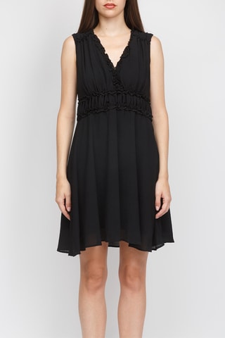 Robe courte sans manches - Noir