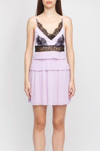 Robe courte sans manches - Lilas