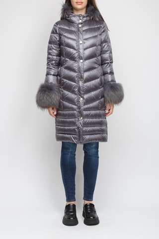 Doudoune à capuche - Gris