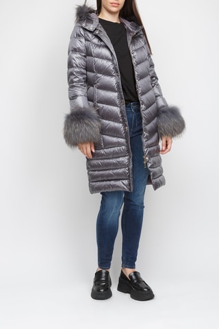 Doudoune à capuche - Gris