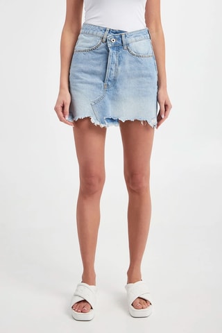 Minijupe en jean - Bleu