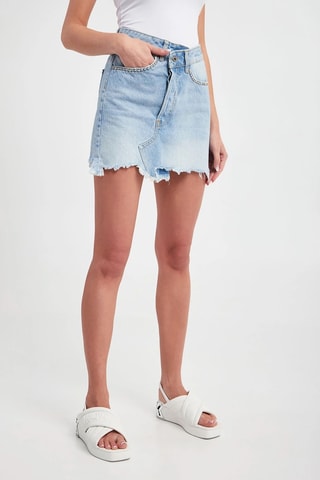 Minijupe en jean - Bleu