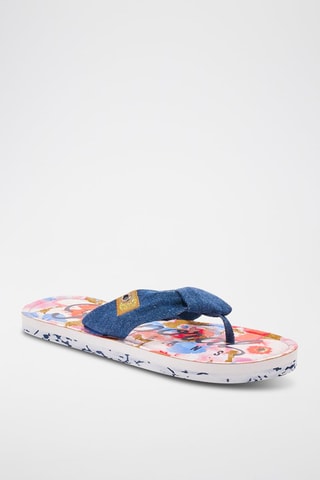 Sandales plateformes en jean Takine - Bleu marine