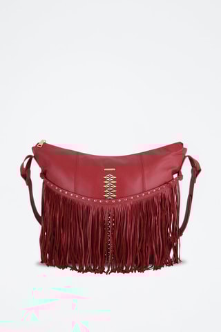 Sac bandoulière en cuir Linka - Rouge