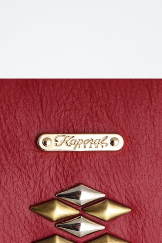 Sac bandoulière en cuir Linka - Rouge