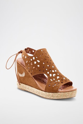 Sandales compensées Savage - Camel