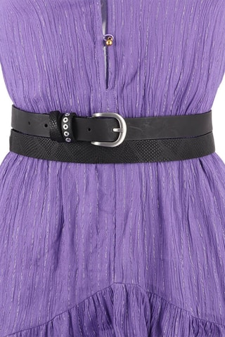 Ceinture en cuir Hupot - Noir