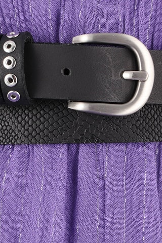 Ceinture en cuir Hupot - Noir