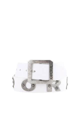 Ceinture en cuir Bold - Blanc