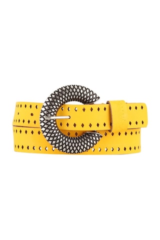 Ceinture en cuir Hoela - Jaune