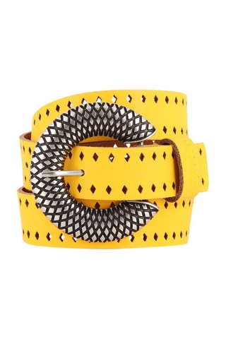 Ceinture en cuir Hoela - Jaune