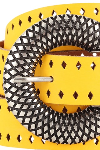 Ceinture en cuir Hoela - Jaune