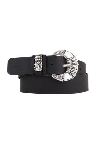 Ceinture en cuir Elvis - Noir