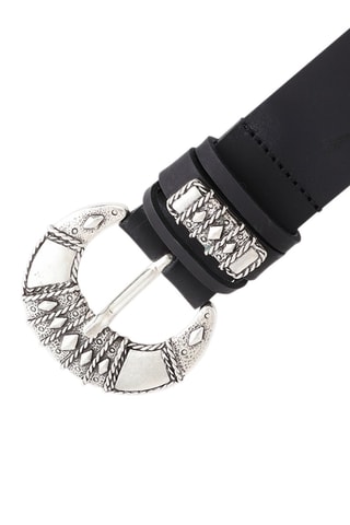 Ceinture en cuir Elvis - Noir