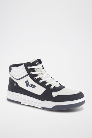 Baskets montantes Bokalit - Blanc et bleu marine