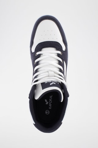 Baskets montantes Bokalit - Blanc et bleu marine