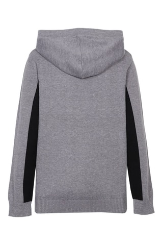Pull à capuche Mavie - Gris clair chiné
