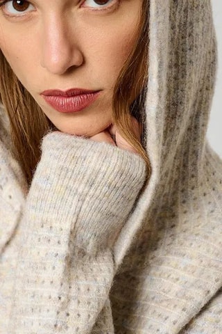 Gilet à capuche - Beige