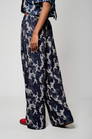 Pantalon wide legs - Bleu